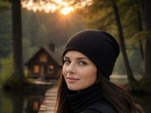 Women’s Merino Wool Beanie Black