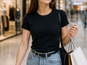 Women’s Merino Wool T-shirt Black