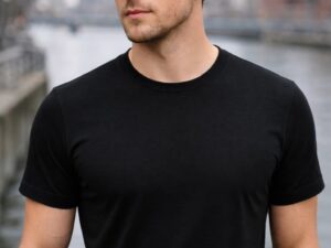 Men’s Merino Wool T-shirt Black – Short Sleeve