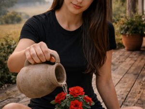 Women’s Merino Wool T-shirt Black