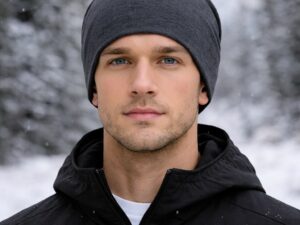 Men’s Merino Wool Beanie  Gray