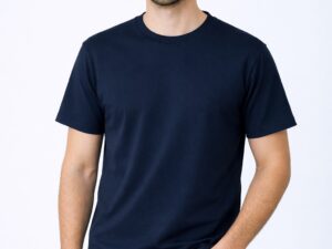 Men’s 100% Merino Wool T-Shirt  Navy— 160 g/m²