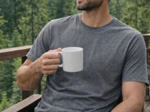 Men’s Wool T-Shirt – Heather Grey