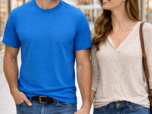 Men’s Merino Wool T-Shirt – Muted Blue