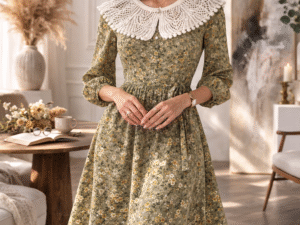 Handmade Crochet Collar with Japanese Lace Pattern