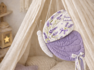 Lavender Butterfly Wall Decor – Handmade Fabric Butterfly Nursery Decoration