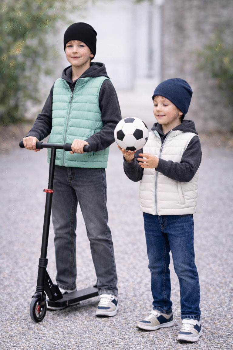 Kids Merino Wool Beanie – Lightweight Double Layer (160 GSM)