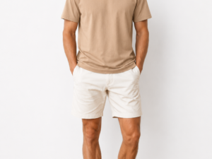 Men’s Wool T-Shirt – Beige